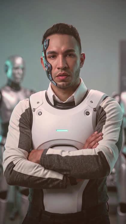 Mac Ciborg entre robots